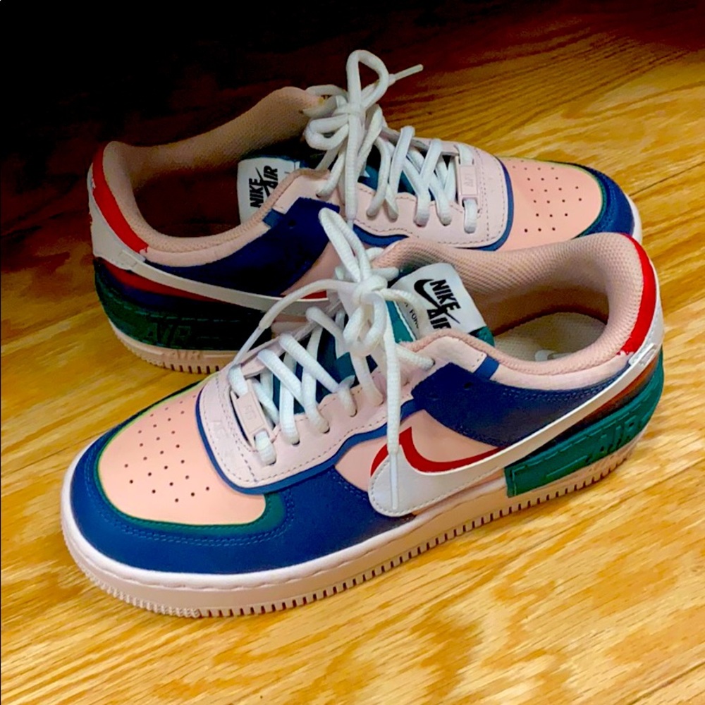 Size 8 Nike Airforce 1 Shadow Colorblock